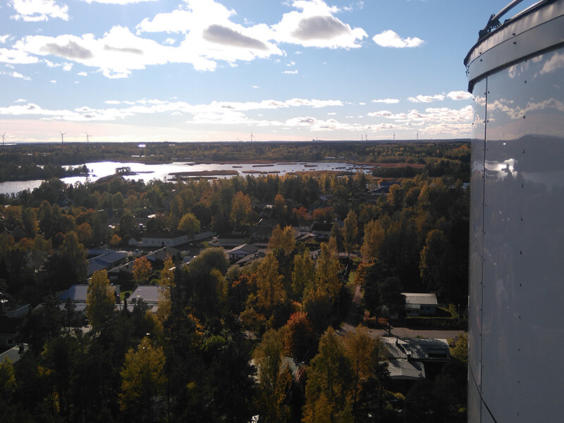 Kuva Haminan Veden vesitornista (kuva: Haminan Vesi)