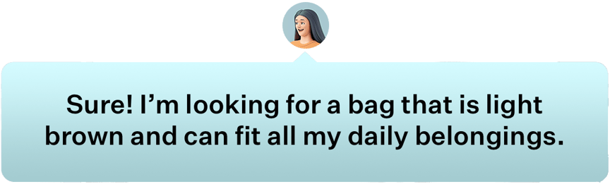 Conversational commerce example