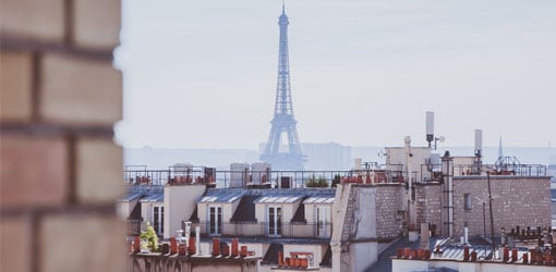 Eiffel torni Pariisin kaupunkikuvassa