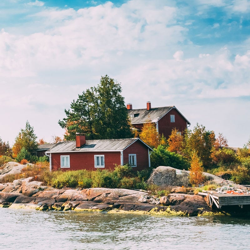 Telecommuting at a cottage on your own island