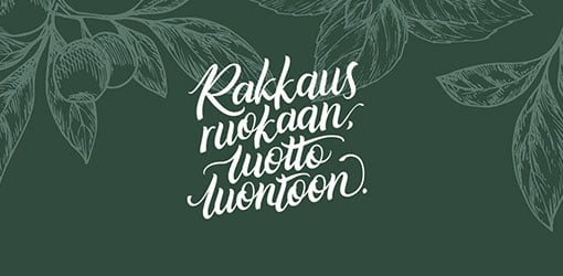 Lehtiä vihreällä taustalla