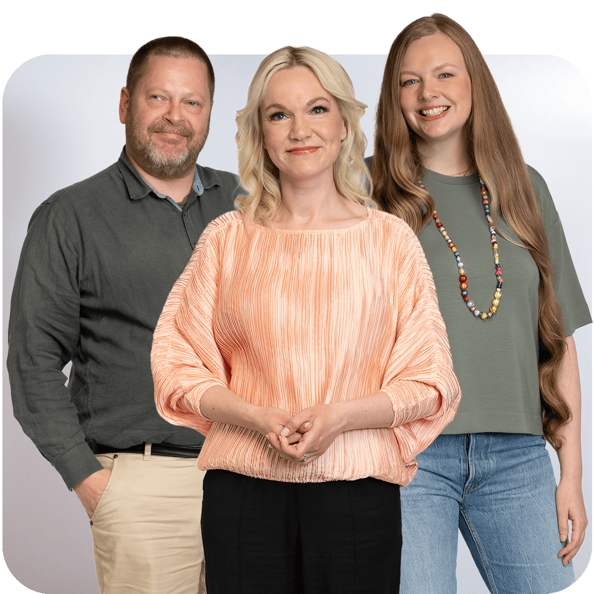 Asger Jensen, Pia Björn and Silke Cronberg