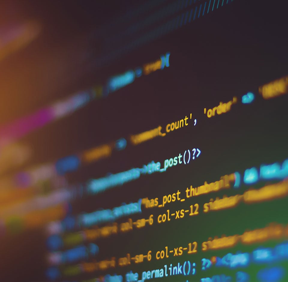 “A segment of source code displayed on a dark screen