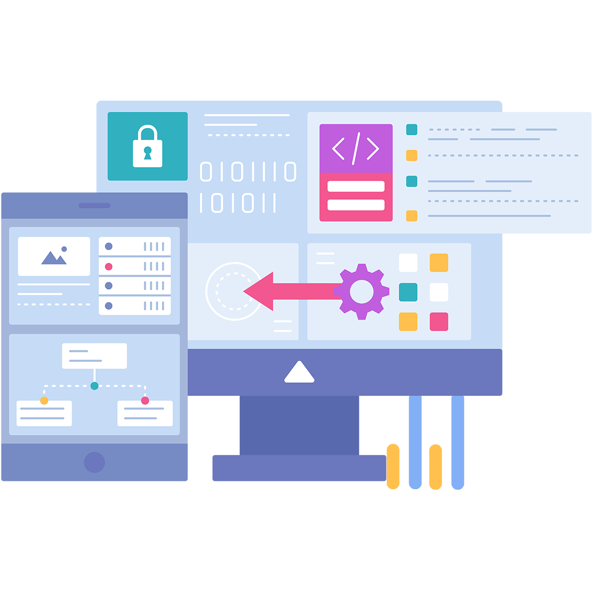 Illustration of Headless CMS technologies