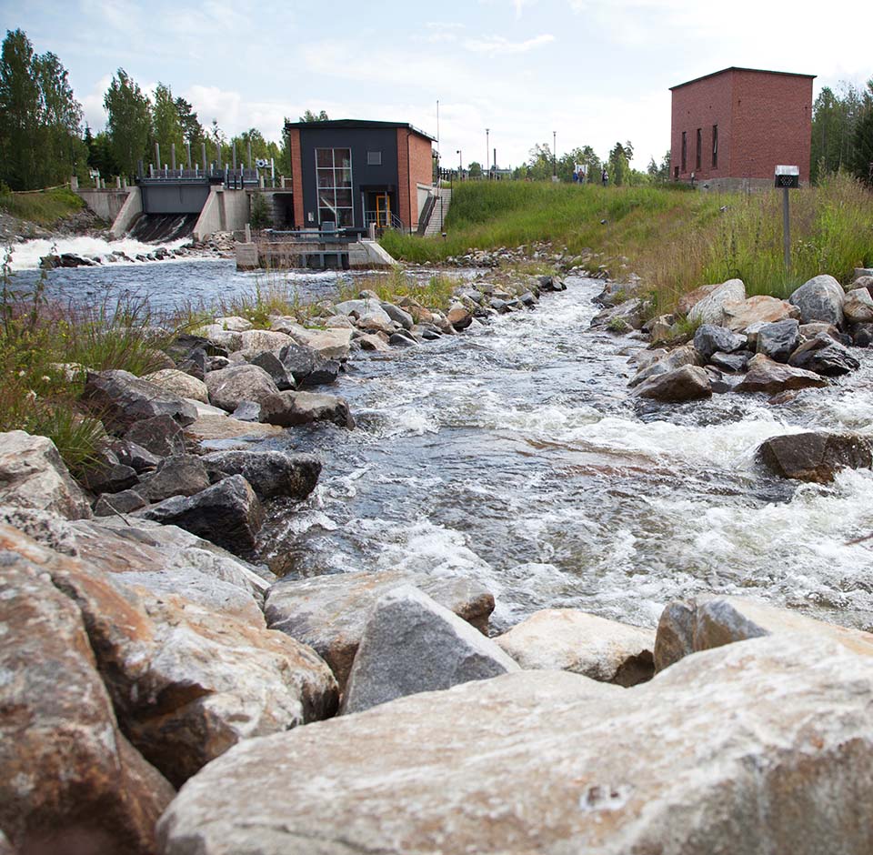 Hydroelectric power plant in Kissakoski.