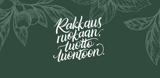 Lehtiä vihreällä taustalla