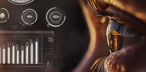 Close up of an eye in Personalization Pre-Study guide cover