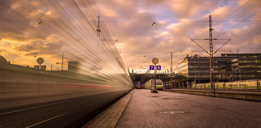 Juna-asema Helsingissä