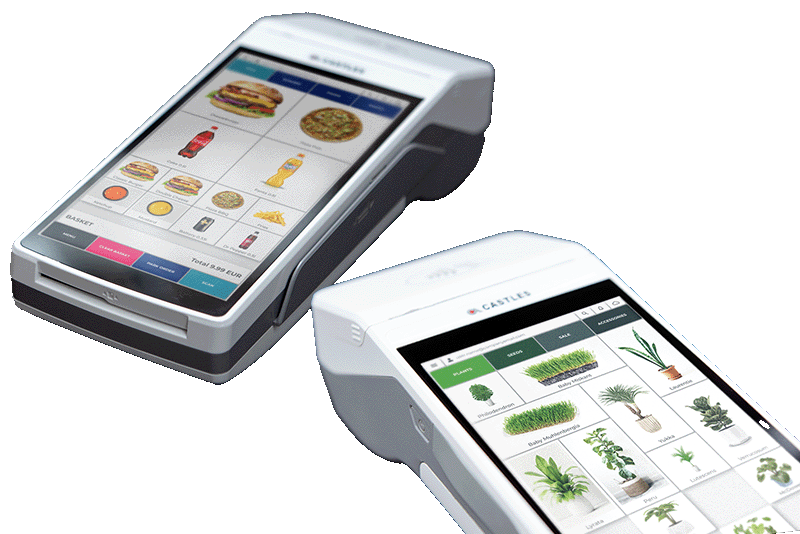 Mobile POS devices.