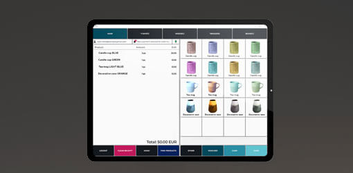 Solteq Commerce Cloud tabletvisning