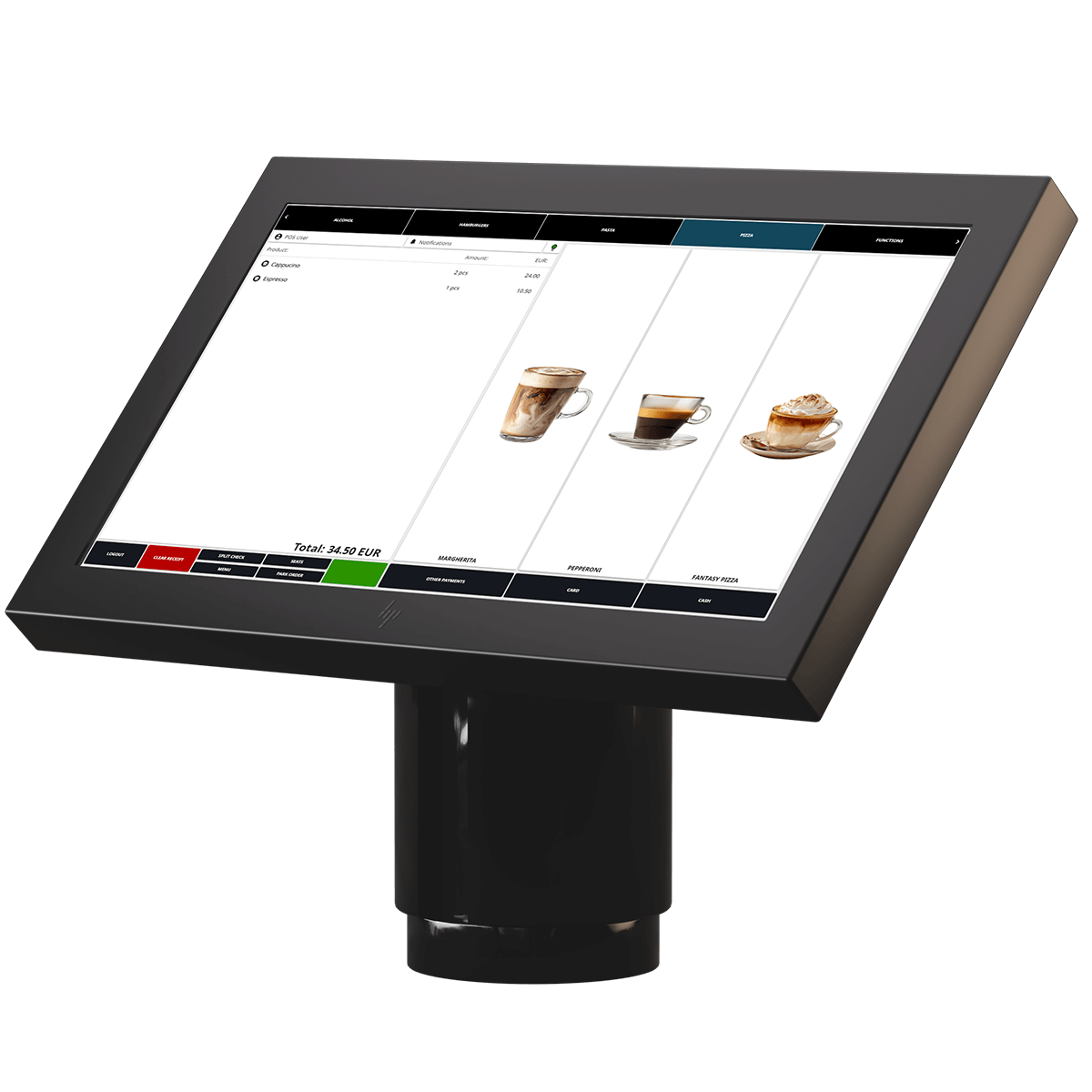 POS system display - Solteq Commerce Cloud