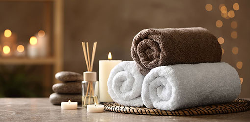 Spa towels and scents