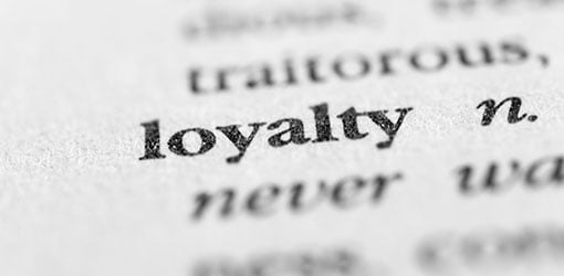 Loyalty - word from a dictionary